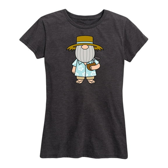 Instant Message - Summer Gnome - Women's Short Sleeve Graphic T-Shirt