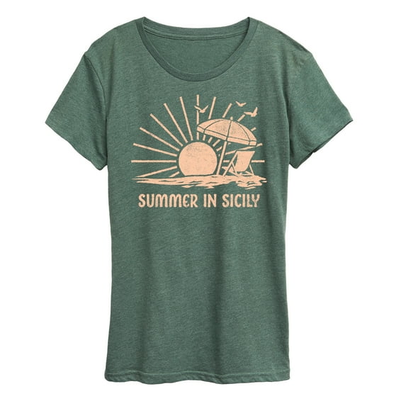 Instant Message - Summer In Sicily - Women's Short Sleeve Graphic T-Shirt