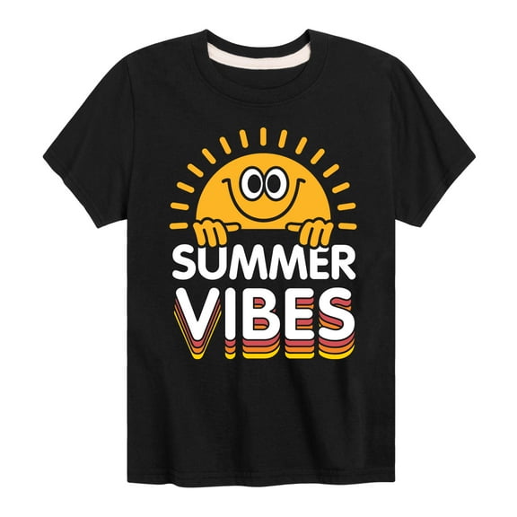 Instant Message - Summer Vibes Retro - Toddler And Youth Short Sleeve T-Shirt