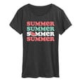 thumbnail image 1 of Instant Message - Summer Watermelon - Women's Short Sleeve Graphic T-Shirt, 1 of 5