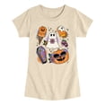 thumbnail image 1 of Instant Message - Summerween Tattoo Flash - Youth Girls Fitted Short Sleeve T-Shirt, 1 of 5