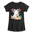 thumbnail image 1 of Instant Message - Sun, Fun, & Sandcastles - Toddler & Youth Girls Short Sleeve Graphic T-Shirt, 1 of 6