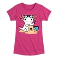 thumbnail image 1 of Instant Message - Sun, Fun, & Sandcastles - Toddler & Youth Girls Short Sleeve Graphic T-Shirt, 1 of 6