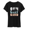 thumbnail image 1 of Instant Message - Sun Salt Sand - Women's Short Sleeve Graphic T-Shirt, 1 of 5