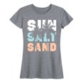 thumbnail image 1 of Instant Message - Sun Salt Sand - Women's Short Sleeve Graphic T-Shirt, 1 of 5