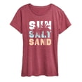 thumbnail image 1 of Instant Message - Sun Salt Sand - Women's Short Sleeve Graphic T-Shirt, 1 of 5