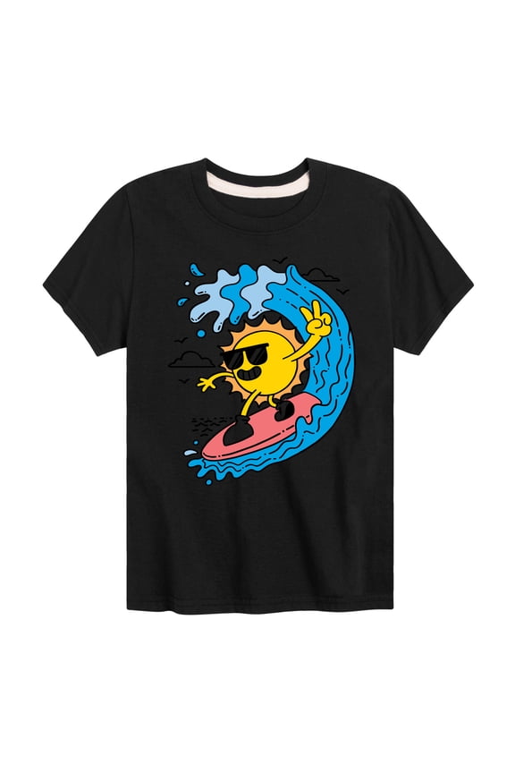 - Sun Surfer - Toddler & Youth Short Sleeve Graphic T-Shirt