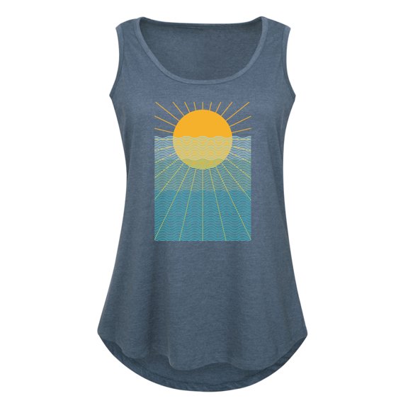 Instant Message - Sun Waves - Women's Racerback Tank Top