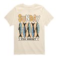 thumbnail image 1 of Instant Message - Sunday Fish Market Short Sleeve Graphic T-Shirt, 1 of 5