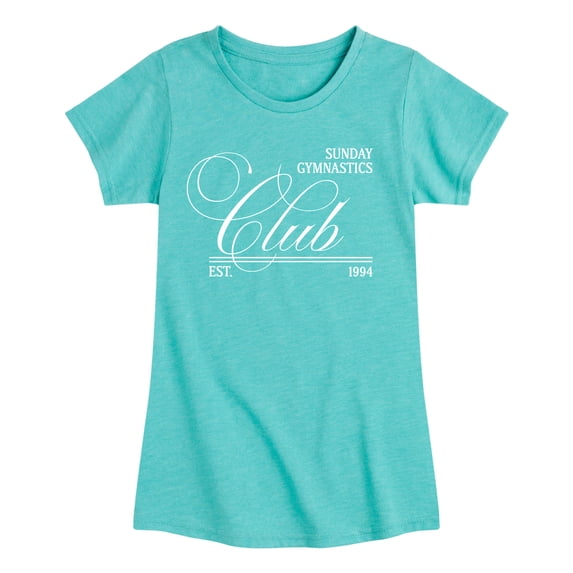Instant Message - Sunday Gymnastics Club - Youth Girls Fitted Short Sleeve T-Shirt