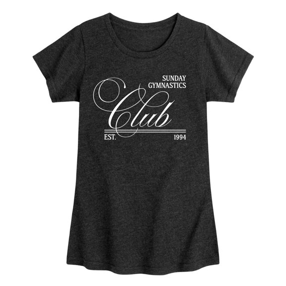 Instant Message - Sunday Gymnastics Club - Youth Girls Fitted Short Sleeve T-Shirt