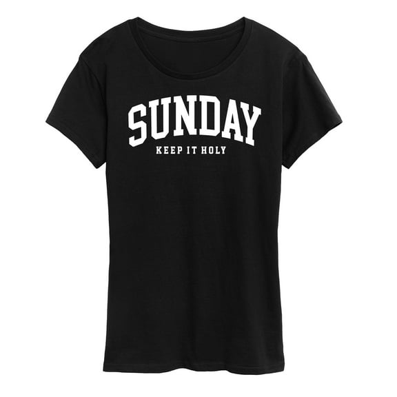 Instant Message - Sunday Keep It Holy - Women's Short Sleeve Graphic T-Shirt