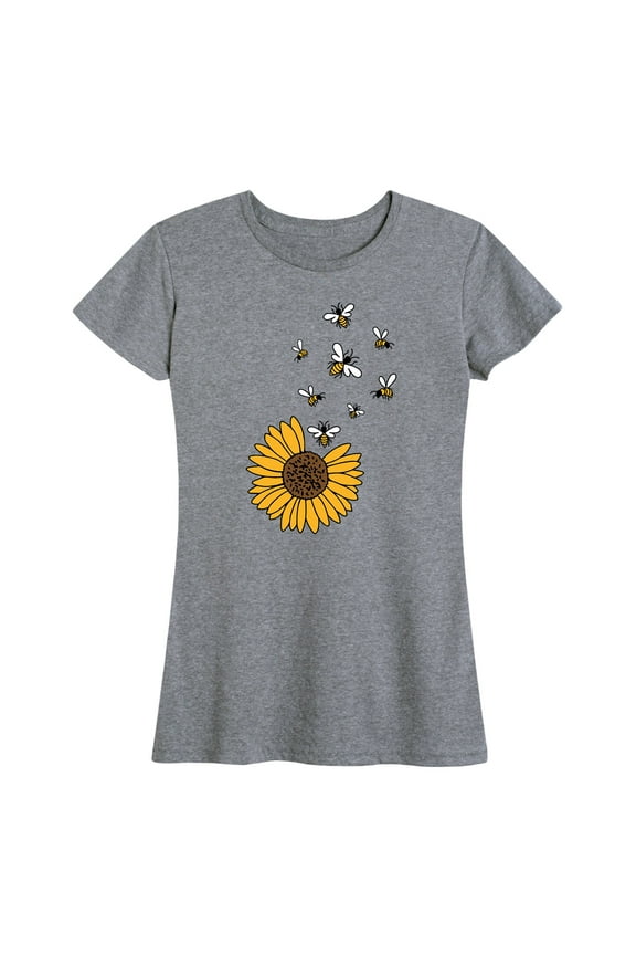 - Sunflower Bees - Women's Short Sleeve Graphic T-Shirt