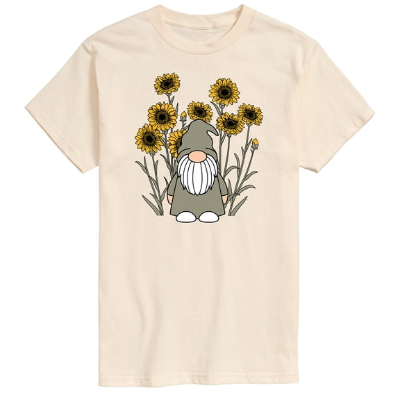 Instant Message - Sunflower Gnome - Men's Short Sleeve Graphic T-shirt