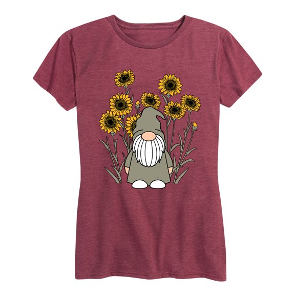Instant Message - Sunflower Gnome - Women's Short Sleeve Graphic T-shirt