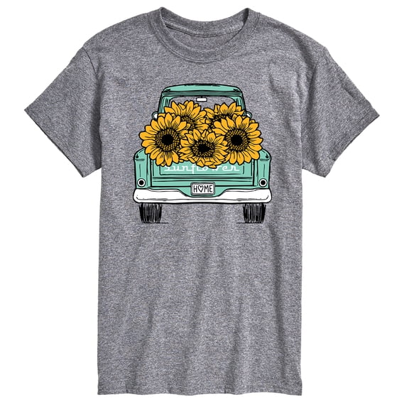 Instant Message - Sunflower Pickup Truck Men's Short Sleeve Graphic T-Shirt