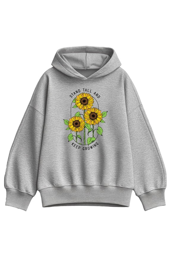 - Sunflower Quote - Women's Oversized Fleece Hoodie Sweatshirt