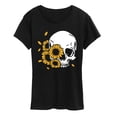 thumbnail image 1 of Instant Message - Sunflower Skull Short Sleeve Graphic T-Shirt, 1 of 5