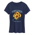 thumbnail image 1 of Instant Message - Sunflower Women's Short Sleeve Graphic T-Shirt, 1 of 6