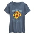thumbnail image 1 of Instant Message - Sunflower Women's Short Sleeve Graphic T-Shirt, 1 of 6
