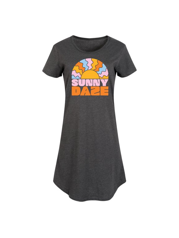 - Sunny Daze Women's Graphic T-shirt Dress