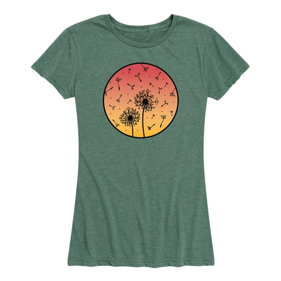 Instant Message - Sunset Dandelions - Women's Short Sleeve Graphic T-Shirt