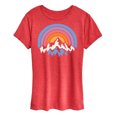 thumbnail image 1 of Instant Message - Sunset Mountains - Women's Short Sleeve Graphic T-Shirt, 1 of 6