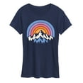 thumbnail image 1 of Instant Message - Sunset Mountains - Women's Short Sleeve Graphic T-Shirt, 1 of 6