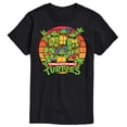 thumbnail image 1 of Teenage Mutant Ninja Turtles - Retro Sunset Circle - Men's Short Sleeve Graphic T-Shirt, 1 of 5