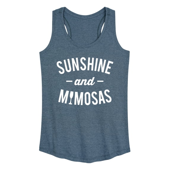 Instant Message - Sunshine and Mimosas Graphic Racerback Tank