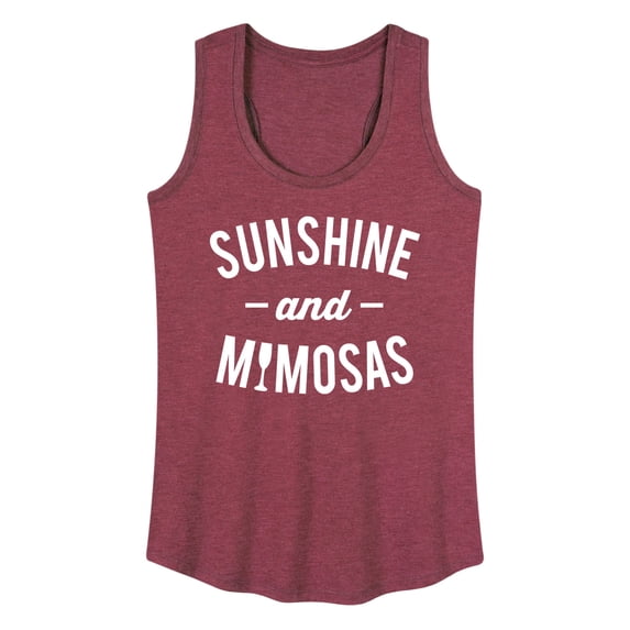 Instant Message - Sunshine and Mimosas Graphic Racerback Tank