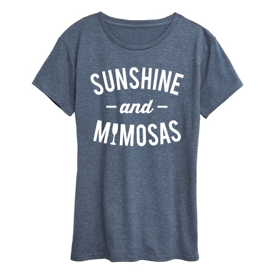 Instant Message - Sunshine and Mimosas Short Sleeve Graphic T-Shirt