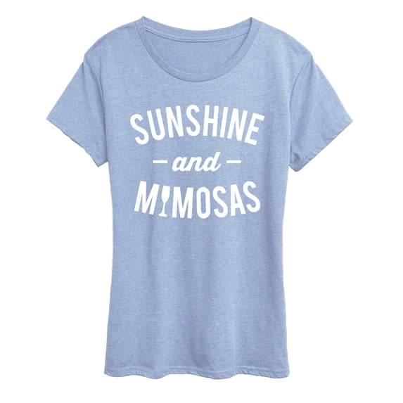 Instant Message - Sunshine and Mimosas Short Sleeve Graphic T-Shirt