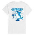 thumbnail image 1 of Instant Message - Sup Bruh Shark - Men's Short Sleeve Graphic T-Shirt, 1 of 5
