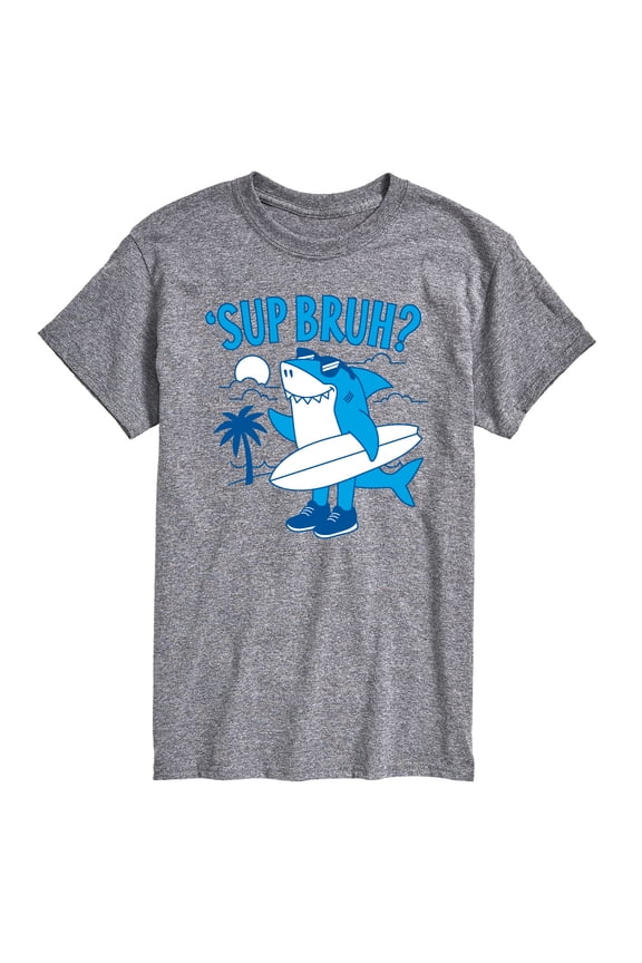- Sup Bruh Shark - Men's Short Sleeve Graphic T-Shirt