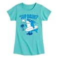 thumbnail image 1 of Instant Message - Sup Bruh Shark Fitted Short Sleeve Graphic T-Shirt, 1 of 5