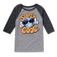 thumbnail image 1 of Instant Message - Super Cool Earth - Toddler & Youth Raglan Graphic T-Shirt, 1 of 5