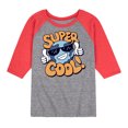 thumbnail image 1 of Instant Message - Super Cool Earth - Toddler & Youth Raglan Graphic T-Shirt, 1 of 7