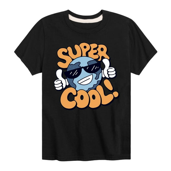 Instant Message - Super Cool Earth - Toddler & Youth Short Sleeve Graphic T-Shirt