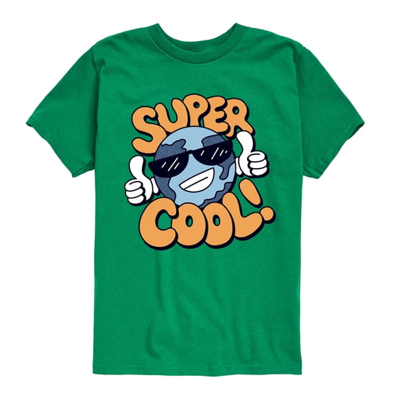 Instant Message - Super Cool Earth - Toddler & Youth Short Sleeve Graphic T-Shirt