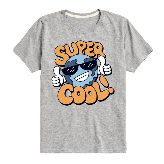 Instant Message - Super Cool Earth - Toddler & Youth Short Sleeve Graphic T-Shirt