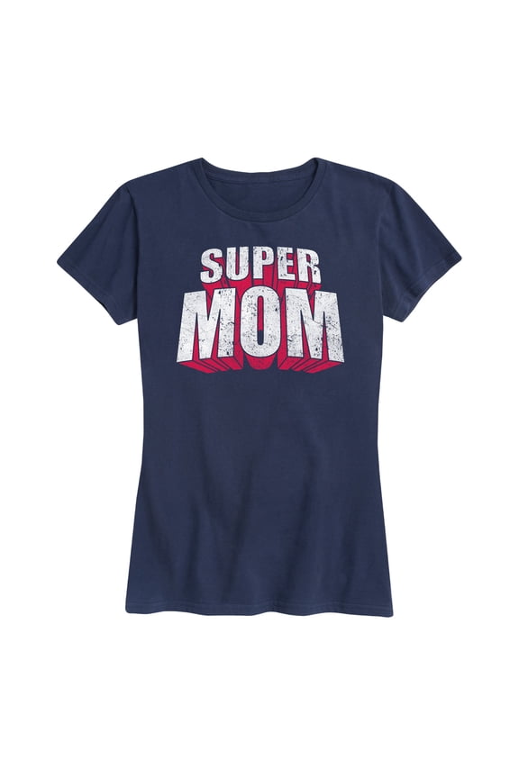 - Super Mom Short Sleeve Graphic T-Shirt