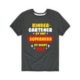 thumbnail image 1 of Instant Message - Superhero Kindergartner - Youth Short Sleeve Tee, 1 of 5