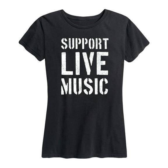 Instant Message - Support Live Music - Women's Short Sleeve Graphic T-Shirt