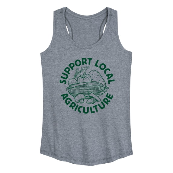 Instant Message - Support Local Agriculture - Women's Racerback Tank Top