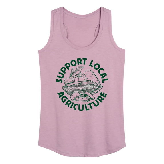 Instant Message - Support Local Agriculture - Women's Racerback Tank Top