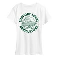 thumbnail image 1 of Instant Message - Support Local Agriculture - Women's Short Sleeve Graphic T-Shirt, 1 of 6