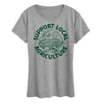 thumbnail image 1 of Instant Message - Support Local Agriculture - Women's Short Sleeve Graphic T-Shirt, 1 of 6