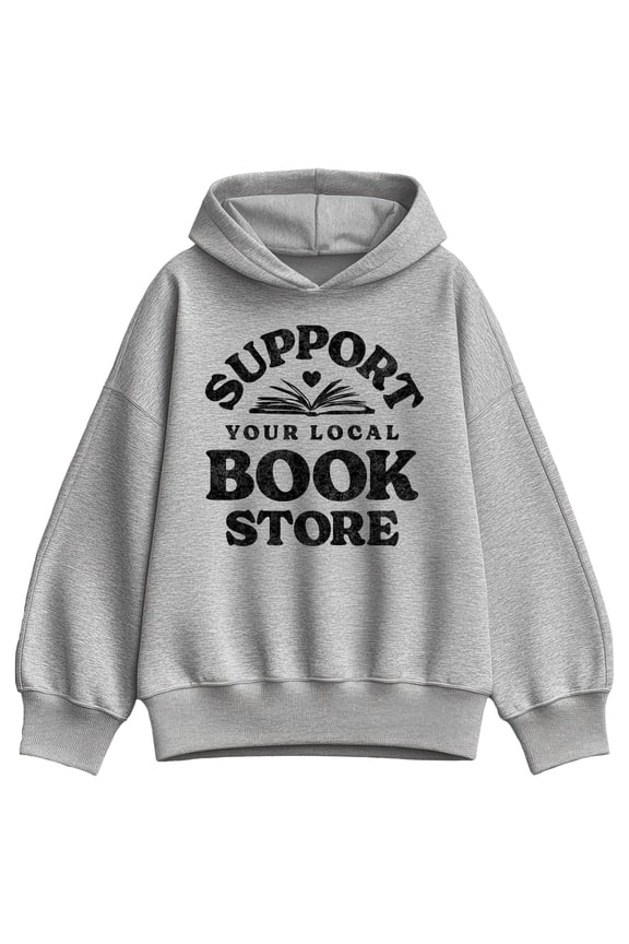 - Support Your Local Bookstore - Women's Oversized Fleece Hoodie Sweatshirt