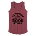 thumbnail image 1 of Instant Message - Support Your Local Bookstore - Women's Racerback Tank Top, 1 of 6